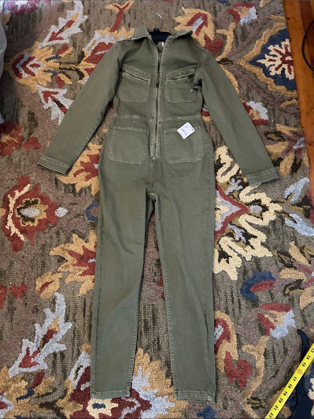 Free People Moss Lennox Utility Zip Jumpsuit Size Small - Picture 8 of 9